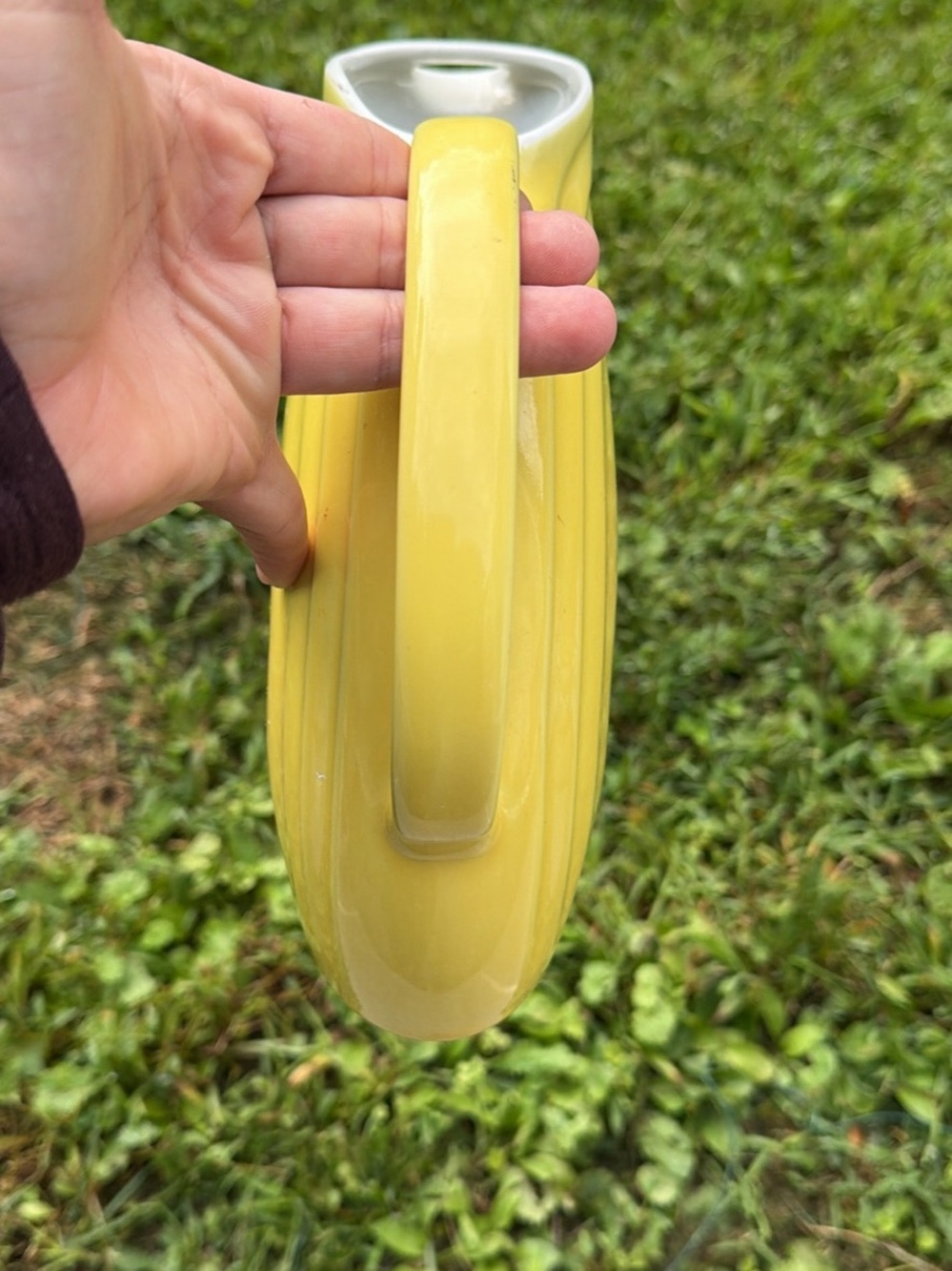 Yellow Ceramic Pitcher - - Picture 4 of 4